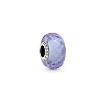 Pandora Pandora lavender color wavy glass charm 925 silver diy niche light luxury and high-end sense