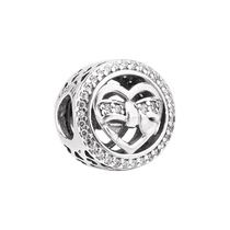 Pandora Pandora bracelet beaded personality fashion DIY love bond 925 silver charm 792146CZ