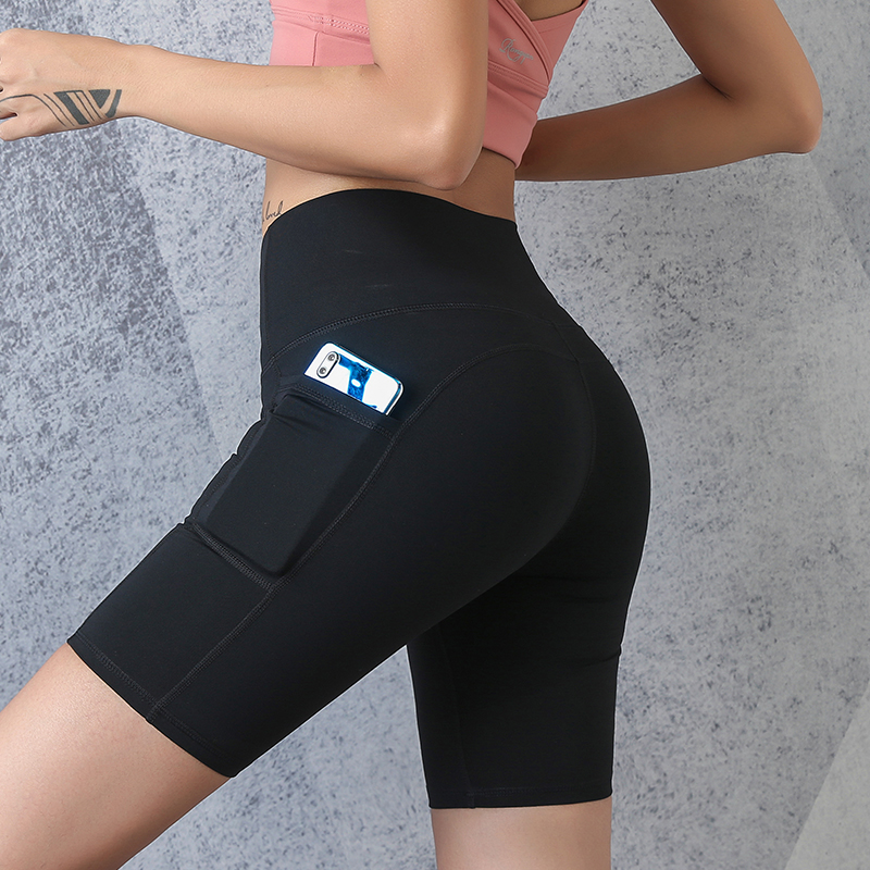 Sports Shorts Women Closets Running Speed Dry Tight Baud Pants 50% Pants Yoga Mid Shorts Skintight Bowfish Pants