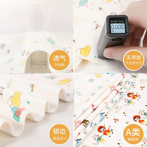 Детский летний водонепроницаемый хлопковый дышащий нескользящий матрас, можно стирать