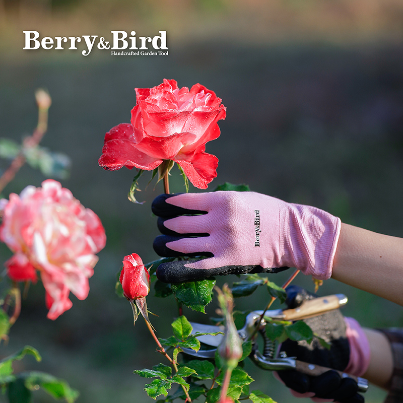 Berry & Bird Gardening Gloves Grow Flowers Change Pots Planted Gardener Wear Resistant Non Slip Resistant Dirt Resistant UK BB Tool