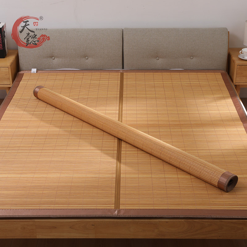 Tianyi straight cylinder 1 6 bamboo mat 1 5m Double face 1 8 m Summer 1 1 No folding 1 3 Double beds 1 4 to be made 1 7