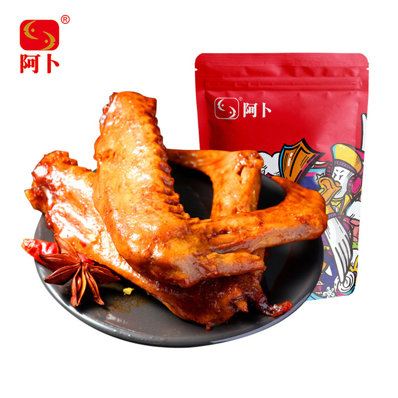 Abu duck fin 500g spicy sauce vacuum packaging Wuhan special products halogen cooked food to relieve wine snack