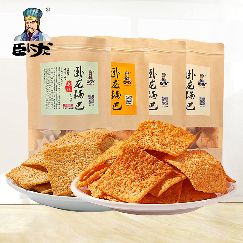 Wolong Handmade Old Stove Spicy Five Spice Spicy Crispy Large Portion Casual Puffed Snacks Old Xiangyang Crispy Snacks