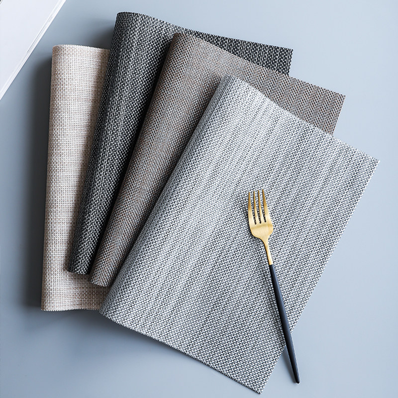 Thermal insulation table mat pvc table mat waterproof oil-proof anti-scalding bowl mat western food mat household heat-resistant Nordic food plate mat