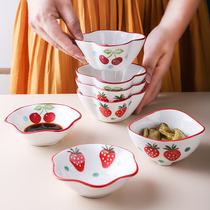 Japanese ceramic seasoning dish household dish dip dish creative cute sauce dish vinegar dish irregular flavor dish