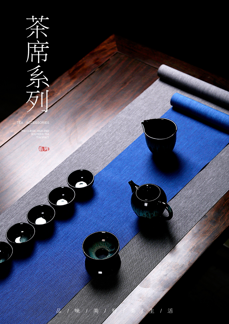 Tea sets accessories Japanese Tea table linen table flag of Chinese style table mat Tea Tea cloth art Tea zen Tea tray MATS