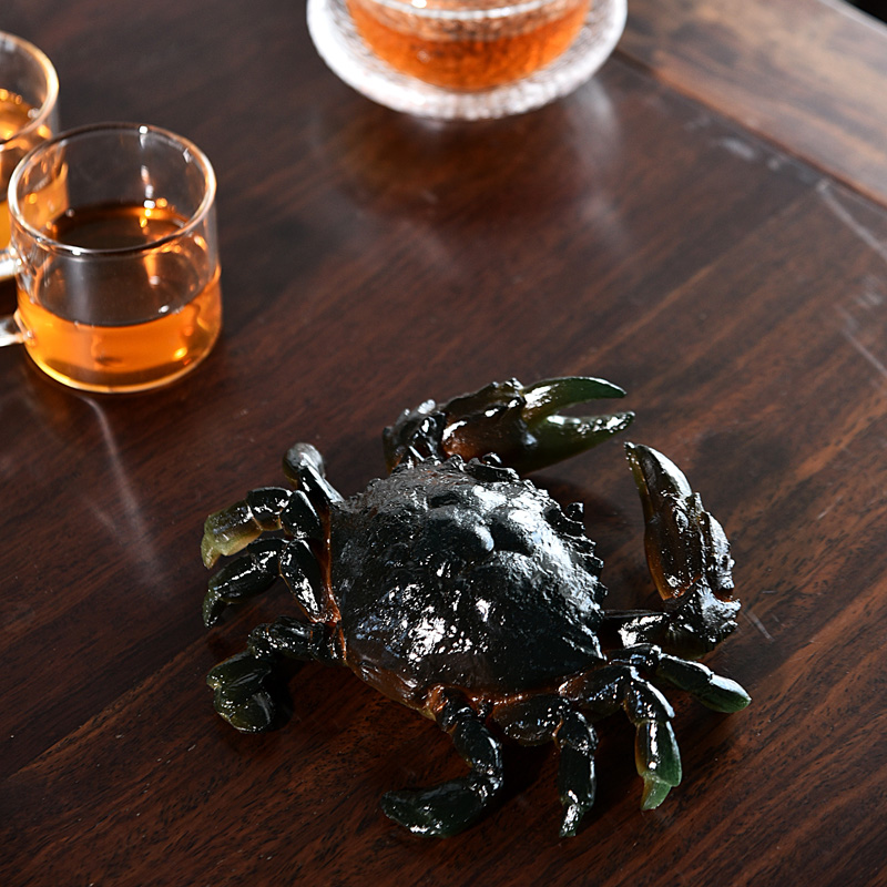 Tea pet water discoloration crab rat urine Eva litchi decorations of creative move treasure Tea sets Tea to Tea art high - quality goods