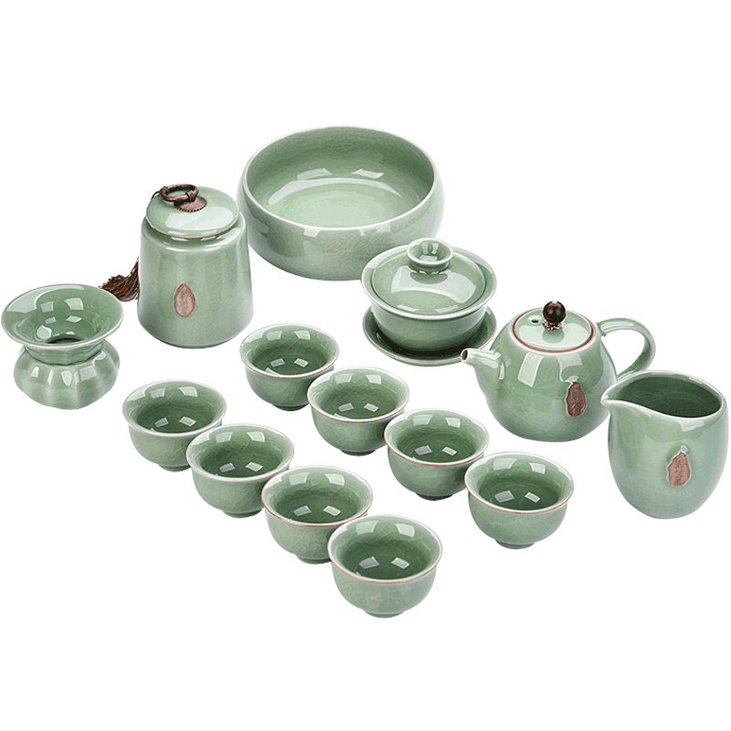 Tea taking can raise can start into the Monkey King up porcelain teapot kung fu Tea set a complete set of Tea cups