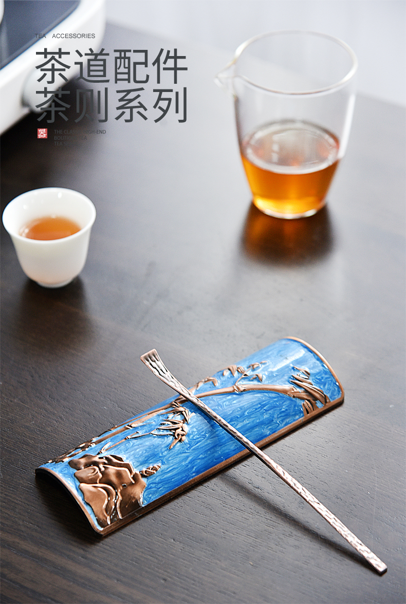 Creative kung fu tea tea is manually TSP three - piece tea holder teaspoons Japanese tea tea tea spare parts shovel