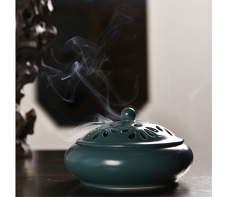 Tea accessories appliances ceramic incense buner home aroma stove restoring ancient ways of creative head of tower incense incense coil incense buner furnishing articles