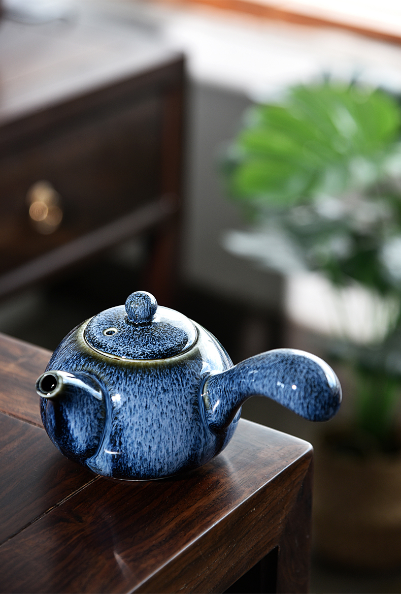 Variable tea service office suit household contracted sitting room side teapot teacup tureen tea ceramic kung fu tea set