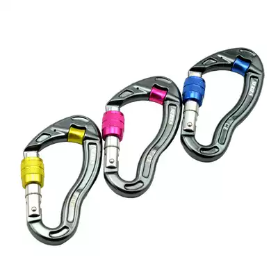 Tactical pulley anti-wear rope main lock outdoor mountaineering rescue rock climbing equipment main lock belt lock load-bearing fast hanging