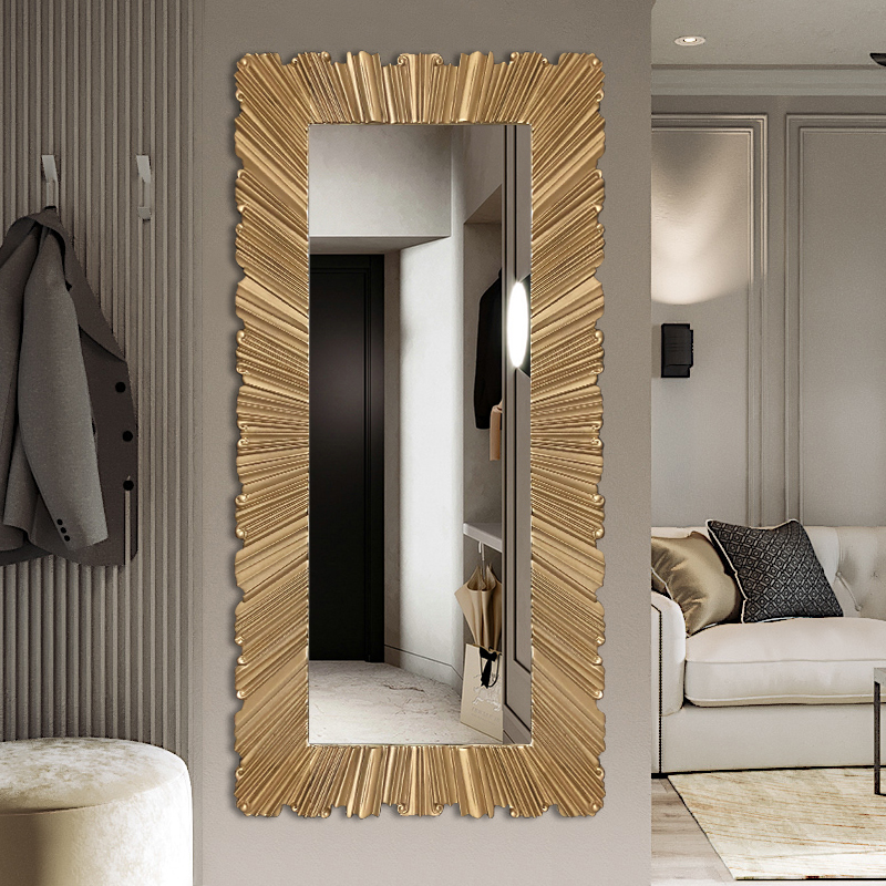 Eurostyle Full-body Mirror by wall mirror Cosmetic Mirror Dressing Goggles Cosmetic Mirror Cross Hanging Fireplace hanging mirror Custom Full body mirror