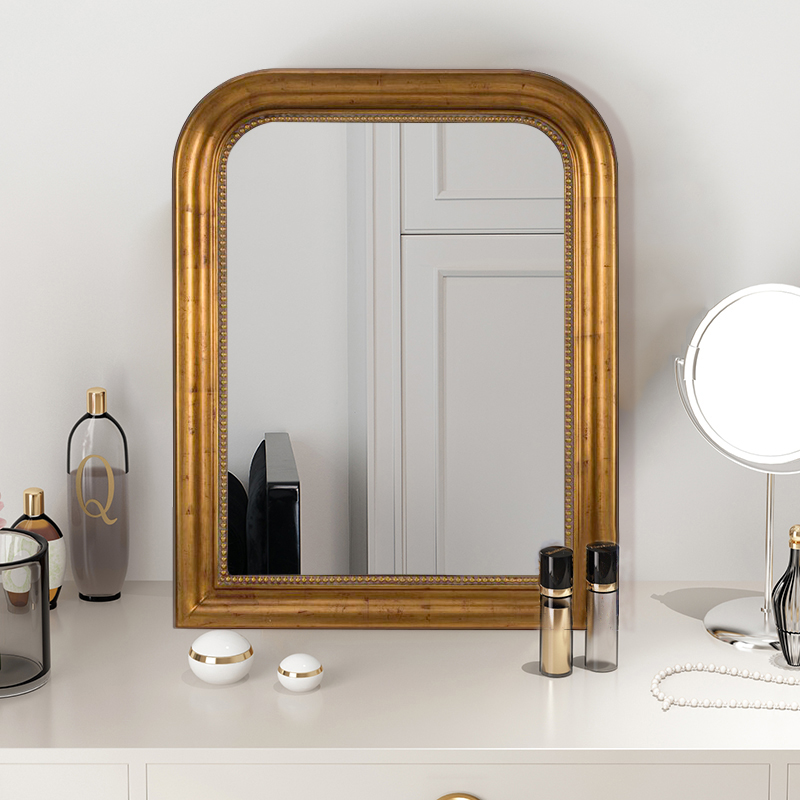 French fireplace mirror dresser mirror masonwear mirror masonwear mirror bathroom wall hanging mirror washing table mirror customization