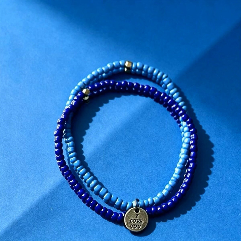 Zhang Zimo's Same Style Bracelet, Beaded Stacking Style, World Peace Niche Exquisite Merchandise, Birthday Gift Zhang Zimo's Same Style Bracelet, Beaded Stacking Style, World Peace Niche Exquisite Merchandise, Birthday Gift