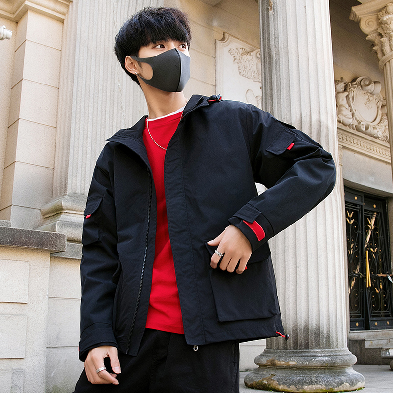 男士外套2019新款秋冬季韩版潮流男装秋季上衣服帅气休闲工装夹克