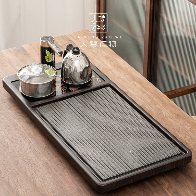 Great Dreamer Modern Ujinshi Solid Wood Fully Automatic Integrated Tea Tray Home High-end Living Room Merit Tea Furniture Set Group