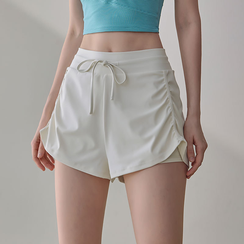 Songzhan Women's Sports Shorts Anti-Exposure Running Training Fitness Three-Quarter Shorts Marathon 2026 New Yoga Shorts