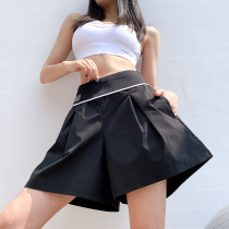 Song station loose thin sports shorts women anti-light running fitness fast dry high waist waist yoga skirt pants summer