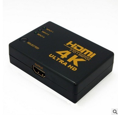 hdmi dispenser 2 in 3 into 1 out HDMI switcher two in high definition and one out hdmi three in 2K4K