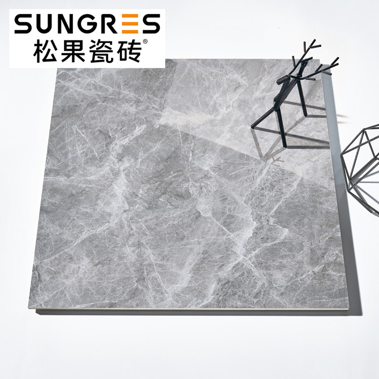 Pine Nuts Modern Minimalist Grey Clouds Lime Marble Tile Living Room Floor Tiles Full Throw Glazed Tile Wall Brick 600800