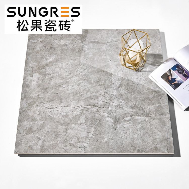 Pine Nuts Grey Marble Tile Minimalist Modern Living Room Floor Tiles Kitchen Guard Wall Brick Full Throw Glazed Tiles 600800