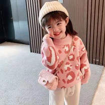 Girl sweaters 2021 new children beating undershirt autumn and winter clothing big children knit winter children foreign air 100 lap blouses