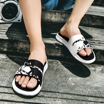 Outside wearing slippers for mens home with summer trend Korean version Chaumen boys Lined Outdoor Cool Slippers Submale Style Toshoes