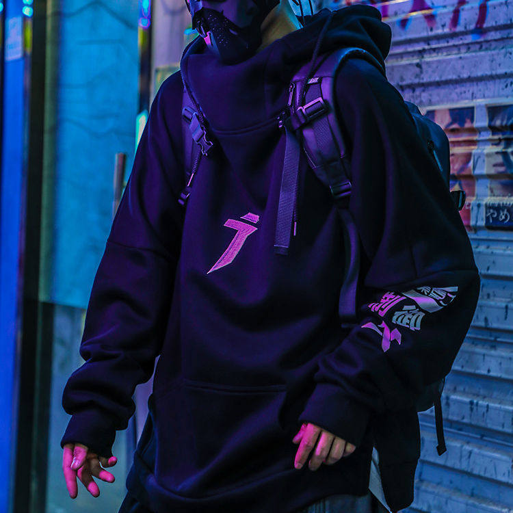 National Chaowei Men's Chater Men's Tide Cards Winter New Easy Hip-hop Plus Suede Thickening of Lianhood jacket Head jacket male and female blouses