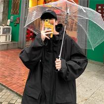 Spring autumn season original Cebu Wind jacket Leisure 100 lap tooling jacket male and female Han version Trend loose blouse Fried Street Vest