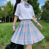 Japanese jk uniform skirt genuine set of female college style high school students sweet shirt dress suit spot