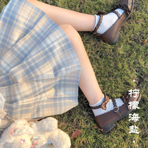 Day Ensemble Original Jk Uniform Dress Genuine spring dress New style Skirt High Waist Display Slim Student Plexigu Skirt Plaid Half Body Dress