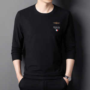 高品质轻奢圆领刺绣双面德绒卫衣