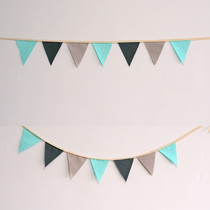 ins childrens room birthday party room pennant childrens baby year old arrangement pull flower banner hanging string flag