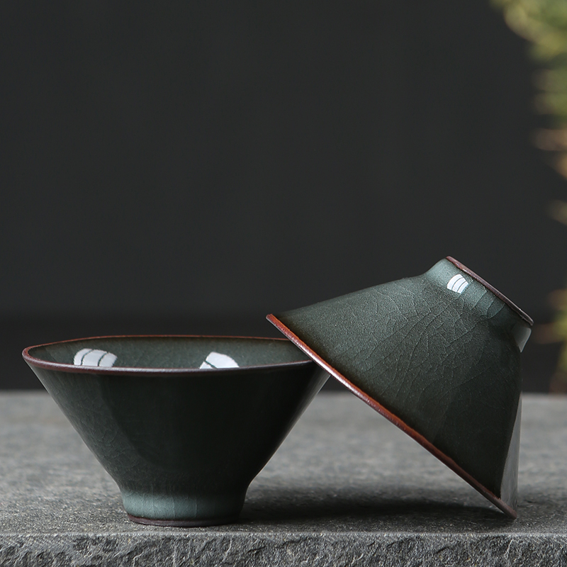 Master Cup Single Cup Personal Ceramic Cup Ceramic Cup Ceramic Cup Tire Crack Kung Fu Tea Cup