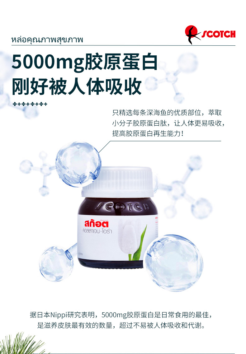 泰国士国海松树提取胶原蛋白45ml*6瓶