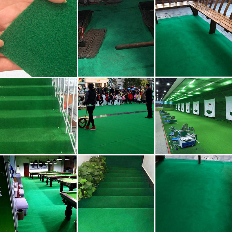 Green carpet kindergarten stage wedding exhibition one-time long-term use lawn door stairs outdoor activities