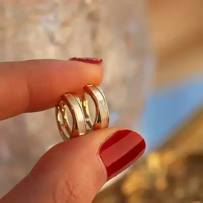 Cross earrings female temperament niche earrings explosive earring ear buckle ear clip 2021 New Tide advanced atmosphere