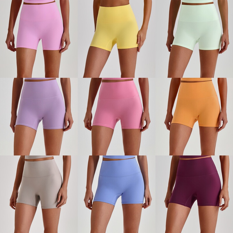 Soft and Skin-Friendly Sports Shorts for Women, High-Waisted, Tummy Control, Running, Fitness, Pilates, Yoga, Cycling Shorts
