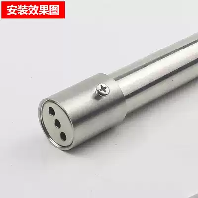 Stainless steel pipe flange seat wardrobe hanging rod support clothes rod hanging seat round tube towel bar base fixing accessories