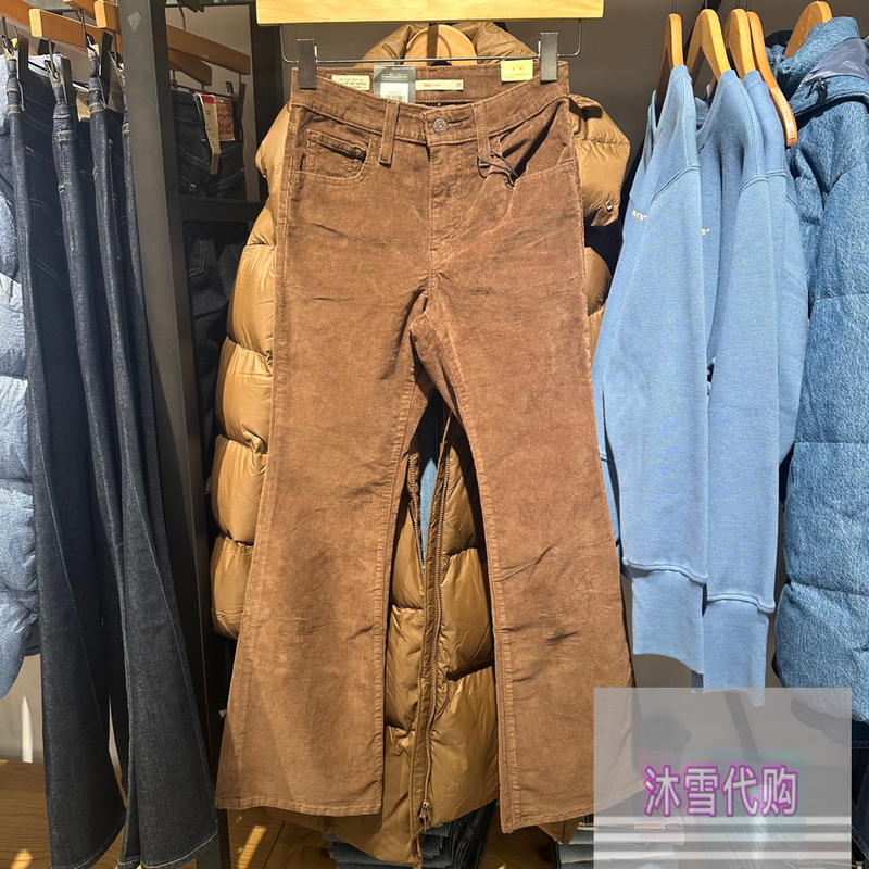 Levis 726 Series Fashionable and Versatile Micro-Flared Corduroy Fabric Women's Casual Pants A3410-0125 Levis 726 Series Fashionable and Versatile Micro-Flared Corduroy Fabric Women's Casual Pants A3410-0125
