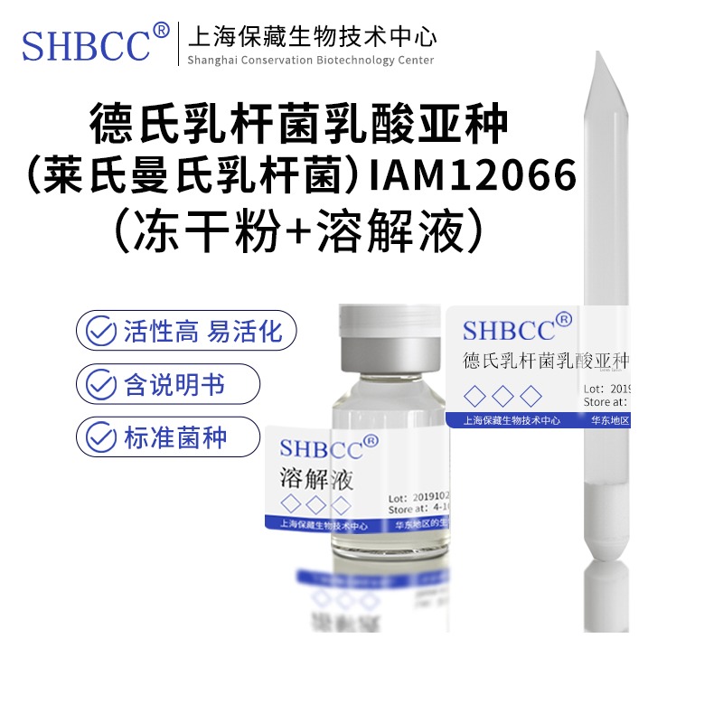 包邮 冻干粉德氏乳杆菌乳酸亚种（莱氏曼氏乳杆菌）IAM12066
