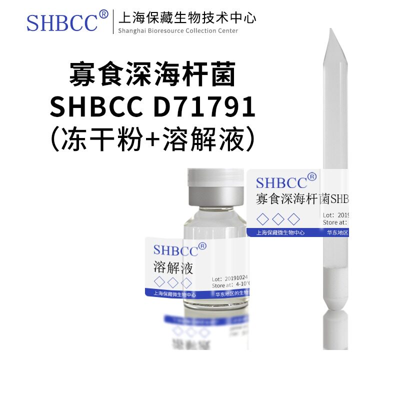 寡食深海杆菌SHBCC D71791非模式菌株海水2216琼脂冷藏4-10℃现货