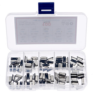 10 видов 100 SMD 2 PIN без источник кристалл  HC-49S участок кристалл набор оснащен коробка