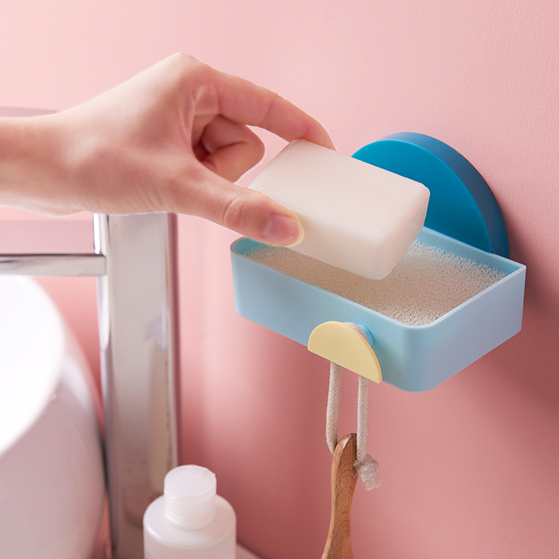 Nordic in Wall Hanging Soap Box Soap Rack Wall-free Punch Soap Box
