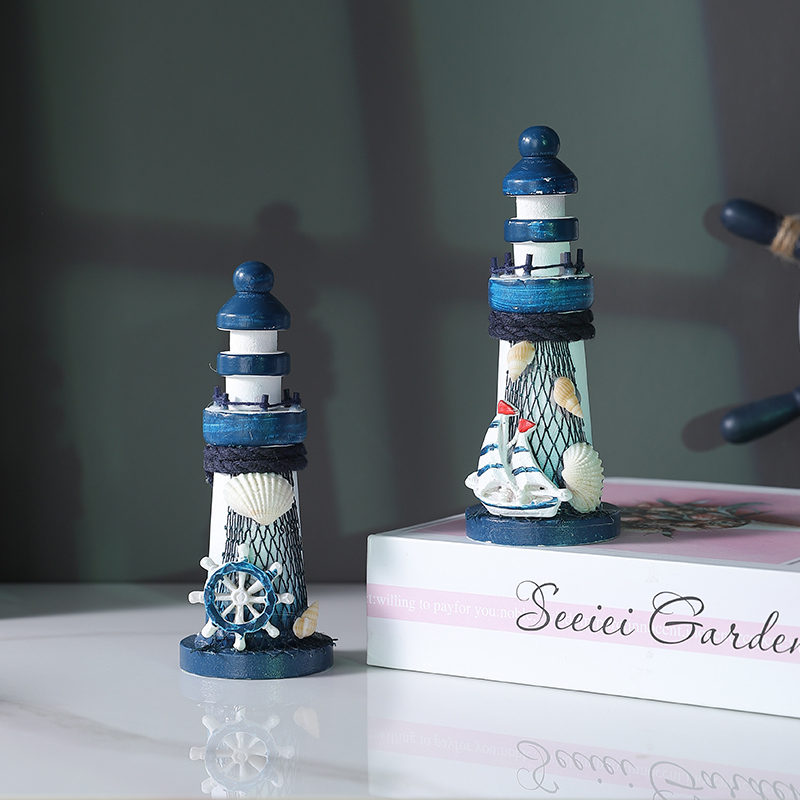Mediterranean Lighthouse Miniature Lighthouse Ornament Landscape Decoration Photography Props Seaside Travel Souvenirs Mediterranean Lighthouse Miniature Lighthouse Ornament Landscape Decoration Photography Props Seaside Travel Souvenirs