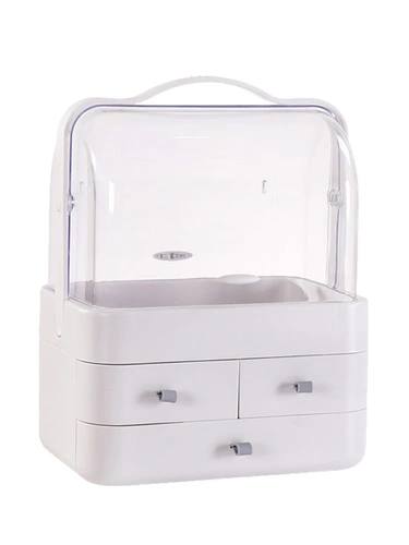 Косметическая настольная коробка для хранения, туалетный столик, помада для ухода за кожей, популярно в интернете