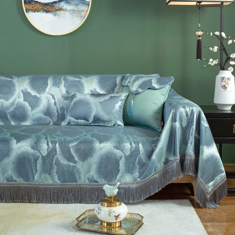 New Chinese sofa cover cover full cover anti-slip simple sofa cover four seasons sofa set full-pack sofa pad