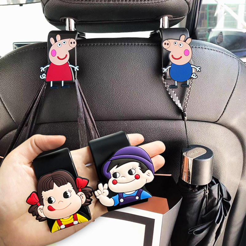 Car small hook seat backrest cute storage cart multifunctional rear car interior accessories decoration Daquan